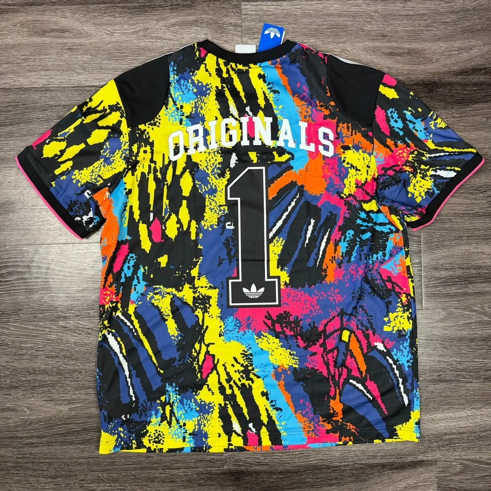 Adidas Originals Archive Jersey Graphic Print Lightweight Crew Neck M KD4800